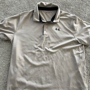 Under Armour Men's Tan Polo Shirt